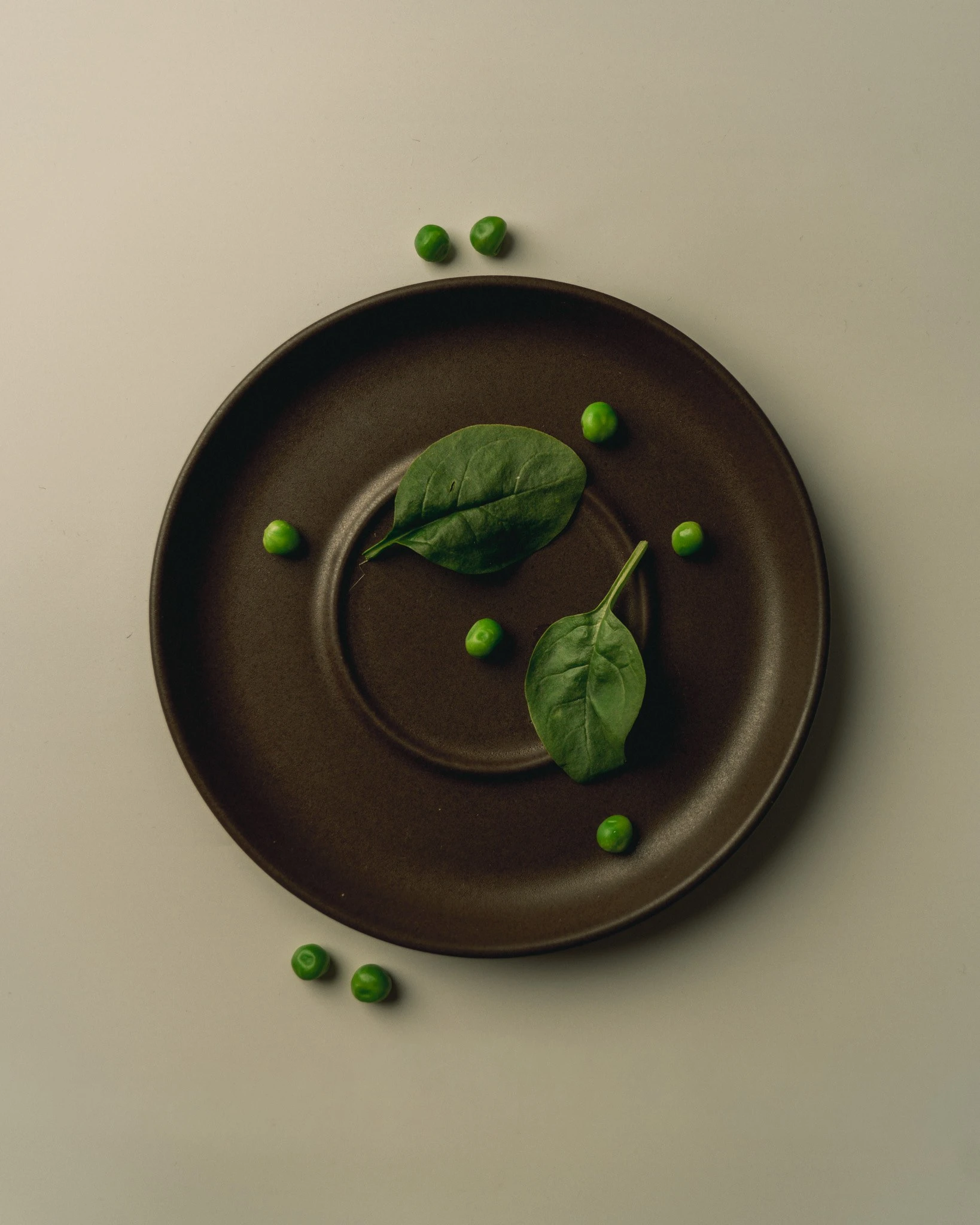 Brown plate still life