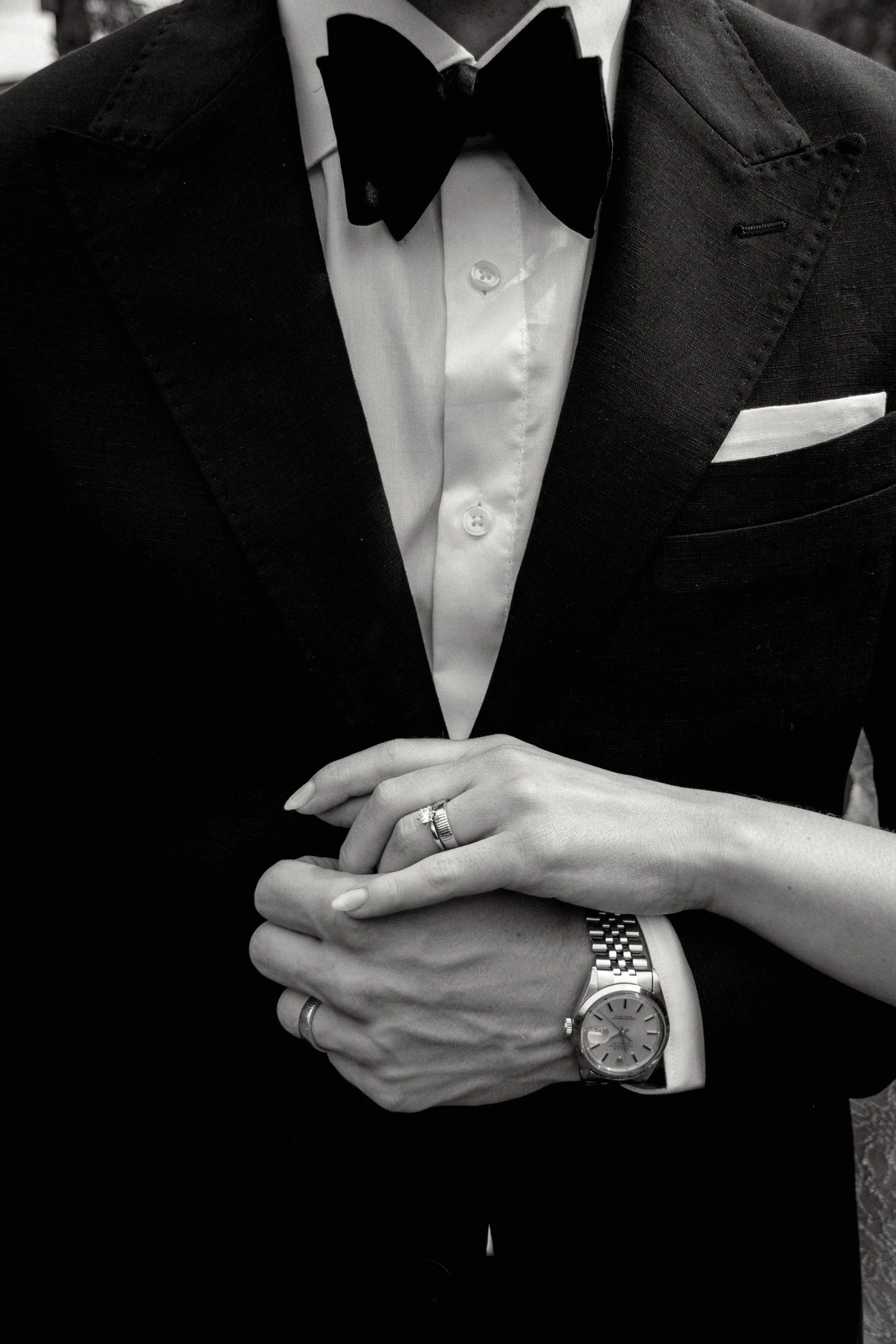 Wedding suit detail